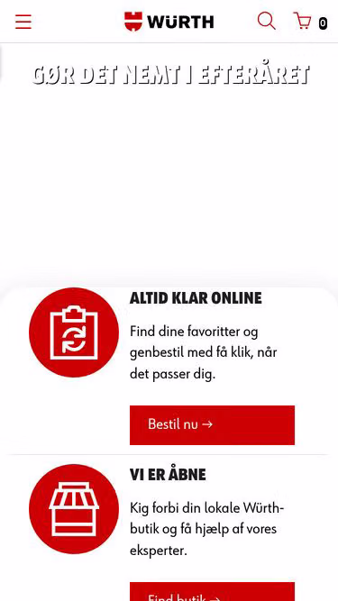 Screenshot of wurth.fo