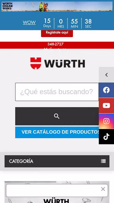 Screenshot of wurth.pe