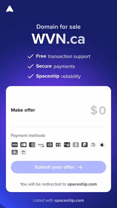 Screenshot of wvn.ca