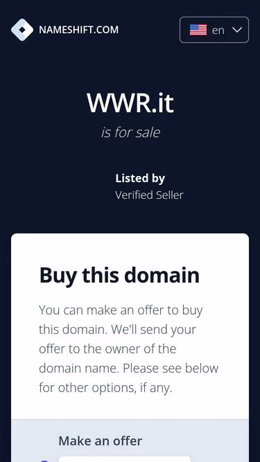 Screenshot of wwr.it