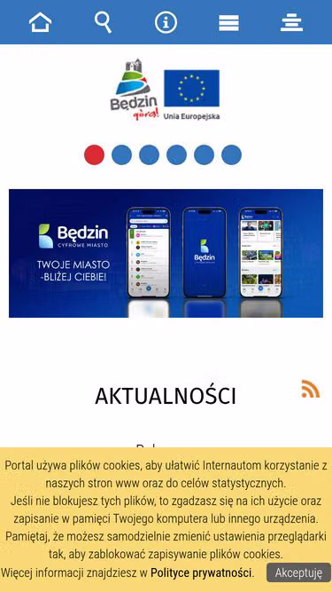 Screenshot of www.bedzin.pl