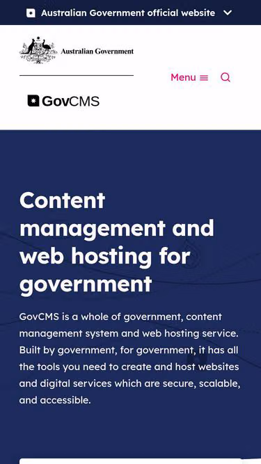 Screenshot of www.gov.au