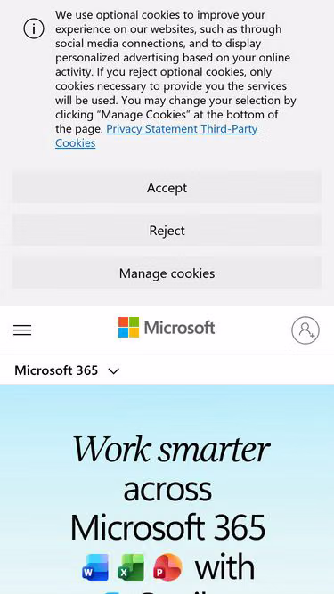 Screenshot of www.office