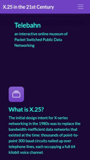 Screenshot of x25.org
