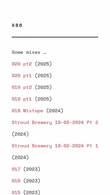 Screenshot of x86.uk