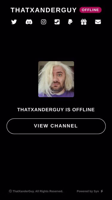 Screenshot of xander.tv