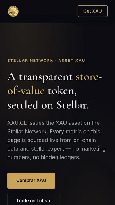 Screenshot of xau.cl