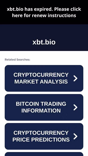 Screenshot of xbt.bio