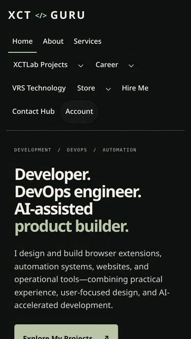 Screenshot of xct.guru