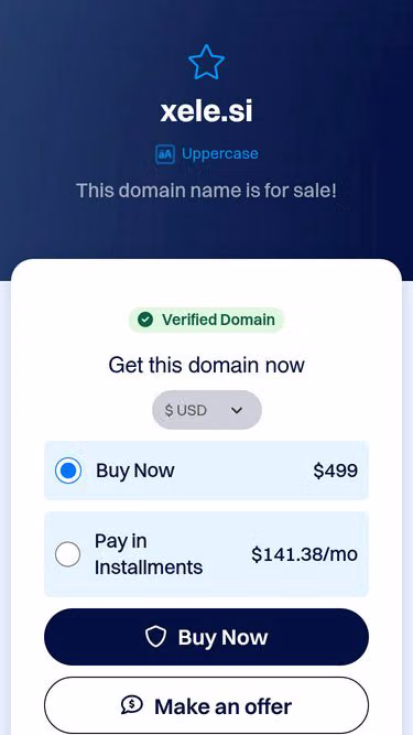 Screenshot of xele.si