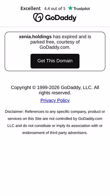 Screenshot of xenia.holdings