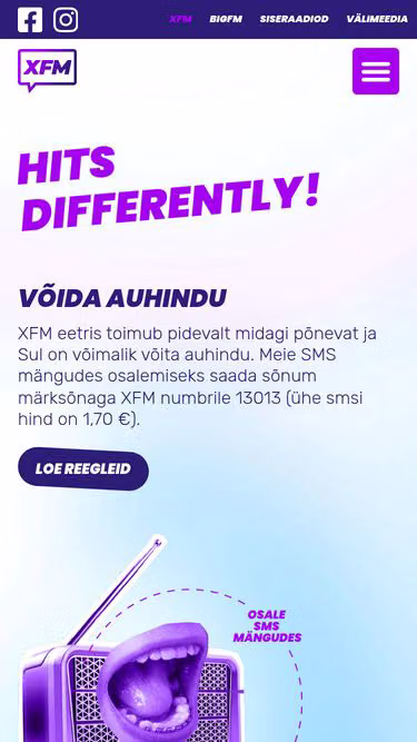 Screenshot of xfm.ee