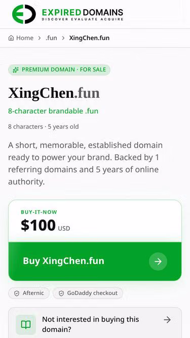 Screenshot of xingchen.fun