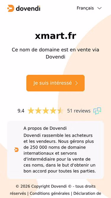 Screenshot of xmart.fr