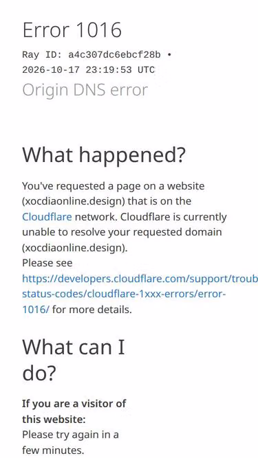 Screenshot of xocdiaonline.design