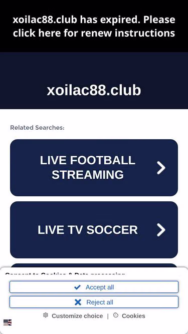 Screenshot of xoilac88.club