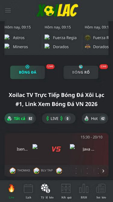 Screenshot of xoilactv.co