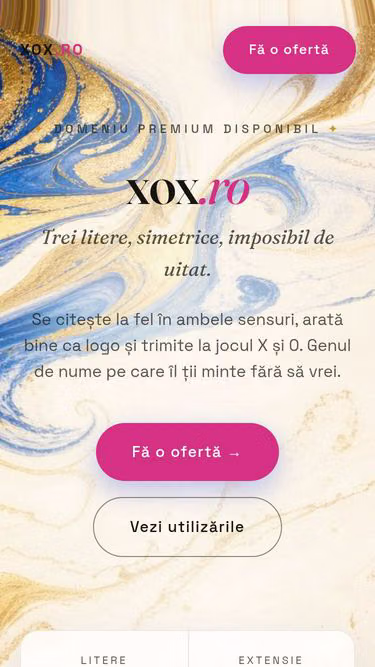Screenshot of xox.ro