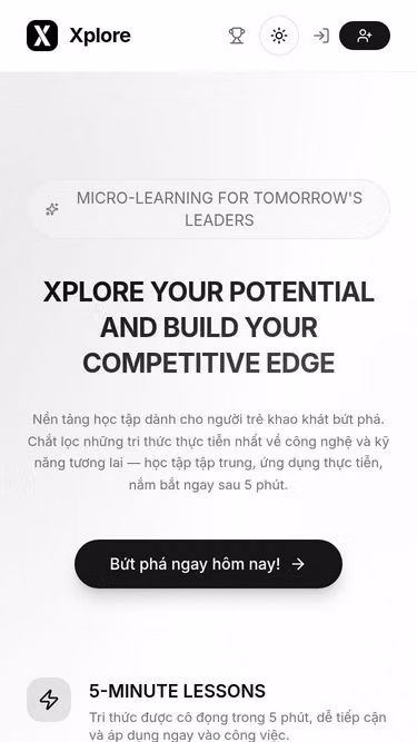 Screenshot of xplore.io.vn