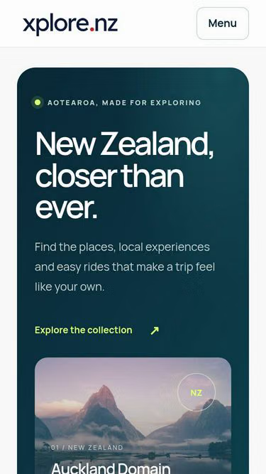 Screenshot of xplore.nz