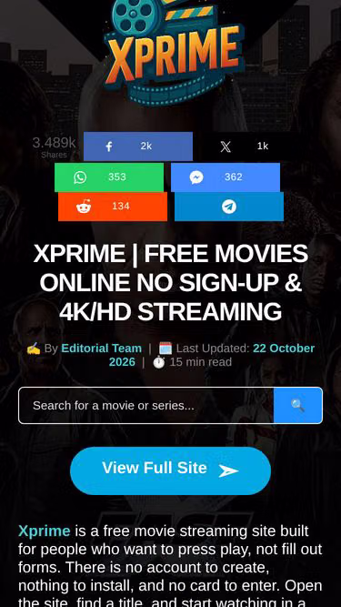 Screenshot of xprime.org.uk