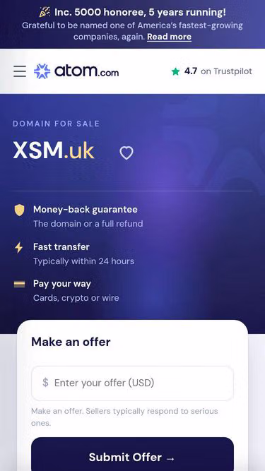 Screenshot of xsm.uk