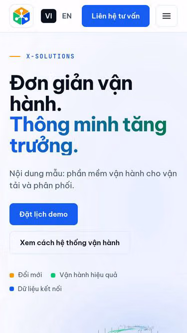 Screenshot of xsolutions.vn