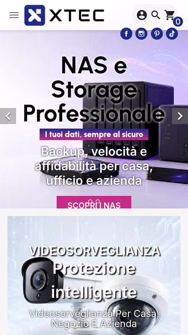 Screenshot of xtec.it
