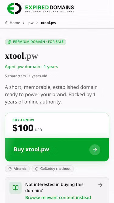 Screenshot of xtool.pw
