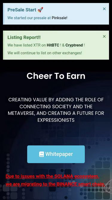 Screenshot of xtr.vc