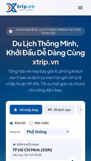 Screenshot of xtrip.com.vn
