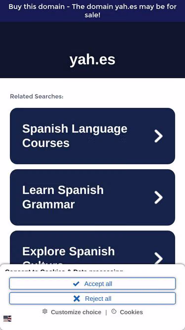 Screenshot of yah.es