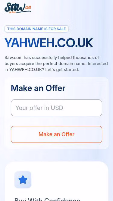 Screenshot of yahweh.co.uk