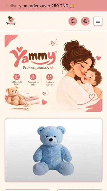 Screenshot of yammy.tn