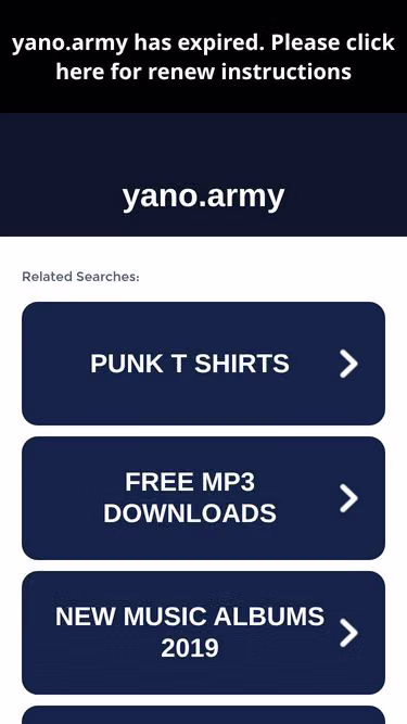 Screenshot of yano.army