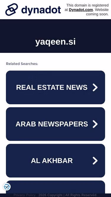 Screenshot of yaqeen.si