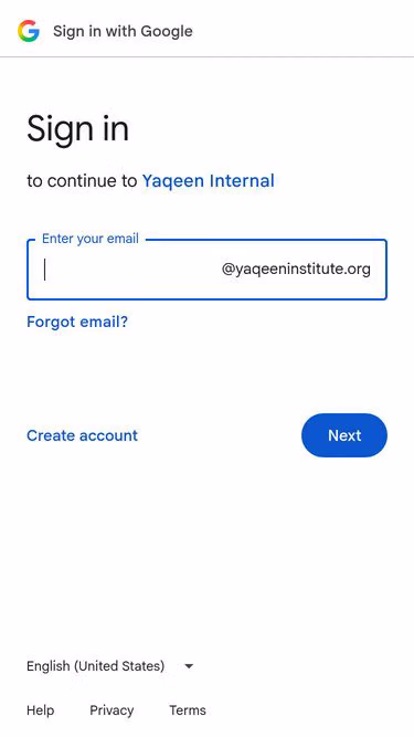Screenshot of yaqeen.us