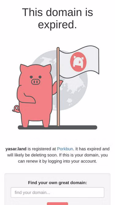 Screenshot of yasar.land