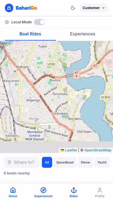 Screenshot of yatch.rent