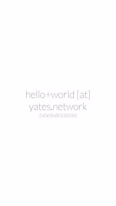 Screenshot of yates.codes