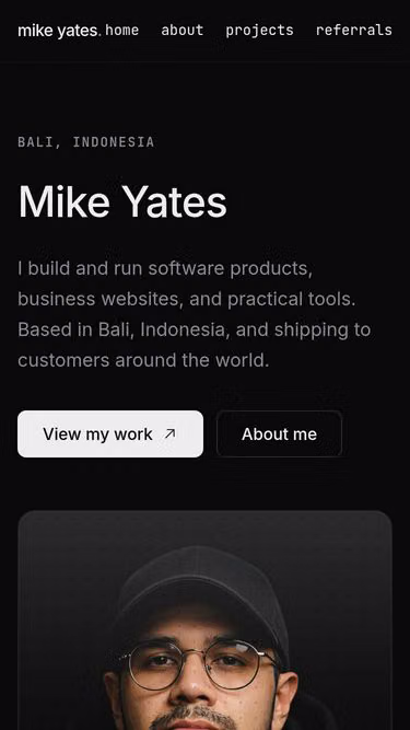 Screenshot of yates.id