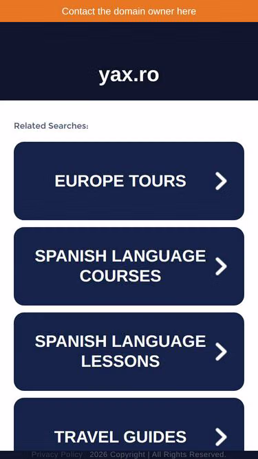 Screenshot of yax.ro