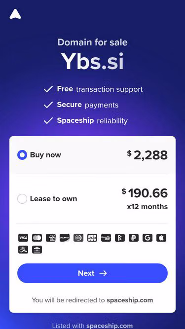 Screenshot of ybs.si