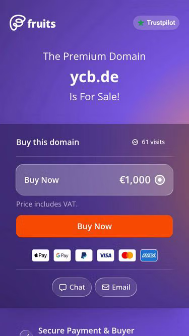 Screenshot of ycb.de