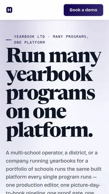 Screenshot of yearbook.ltd