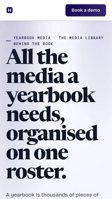 Screenshot of yearbook.media