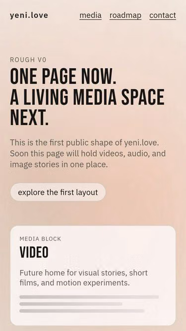 Screenshot of yeni.love