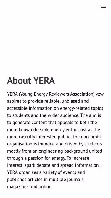 Screenshot of yera.be
