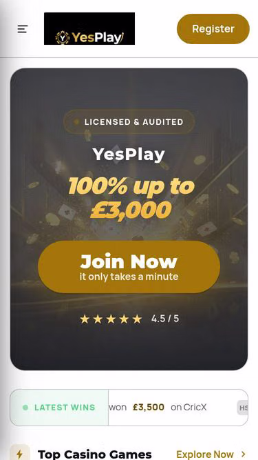 Screenshot of yesplay.delivery