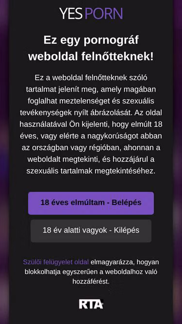 Screenshot of yesporn.hu